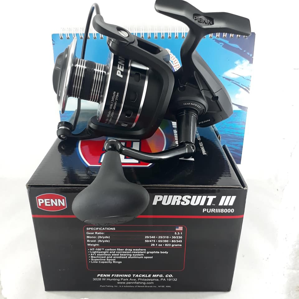Penn Pursuit Iii 8000 High Speed 5 3 1 Spinning Reel New In Box Shopee Malaysia
