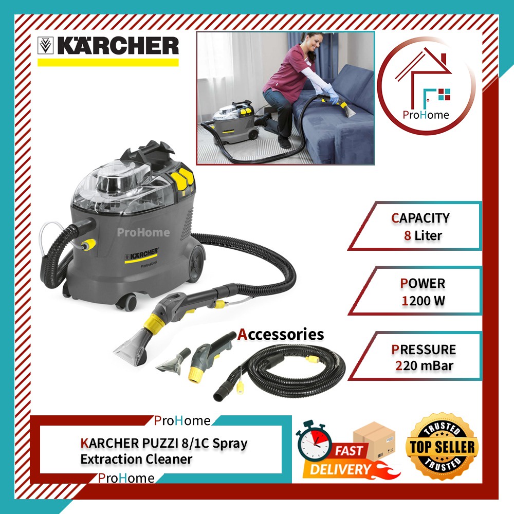 KARCHER PUZZI 8/1 C SPRAY EXTRACTION CLEANER 1200W *One Year Warranty