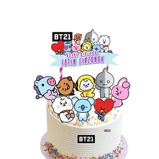 buy happy birthday cake topper bts and blackpink mix vs decoration set party accessories banner hiasan kek ideas design 4 seetracker malaysia