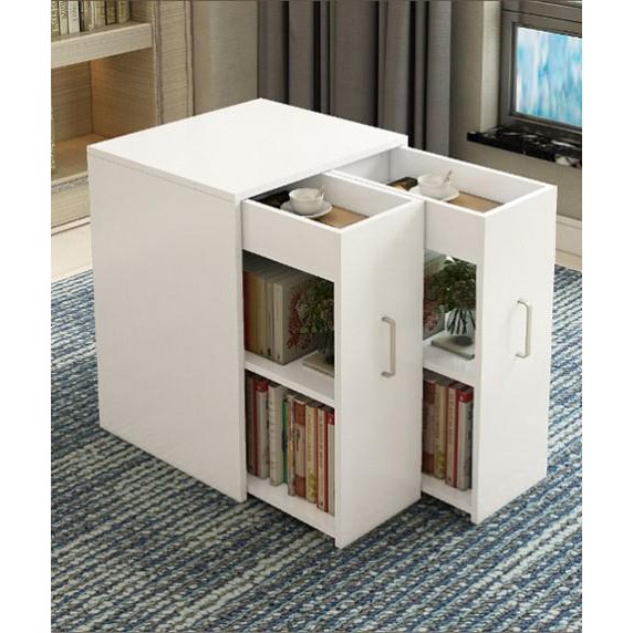 Simple Modern Bookcase Storage Bookshelf Cabinet Balcony Locker Drawer Shopee Malaysia