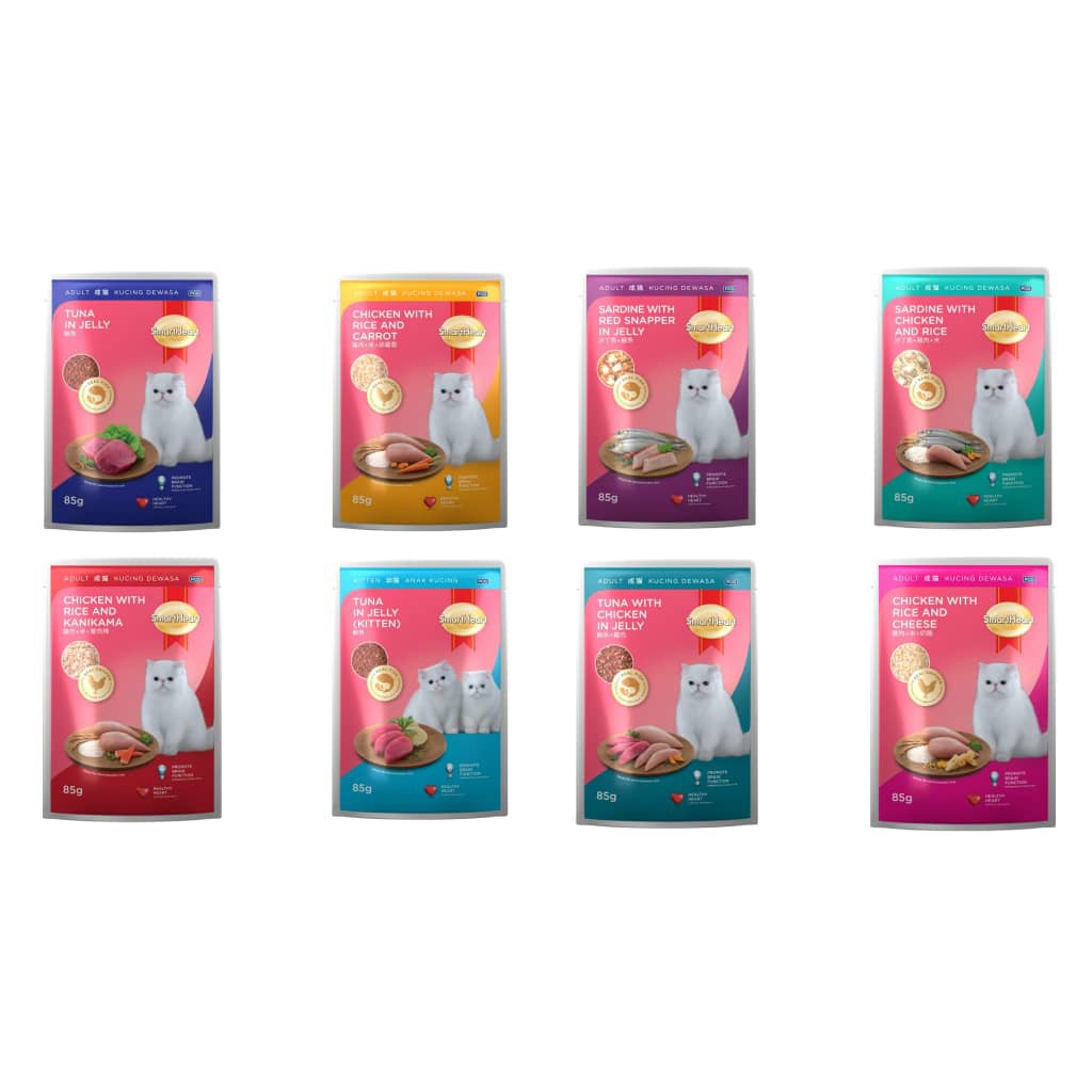 Smart Heart Cat Wet Pouch 85G | Shopee Malaysia