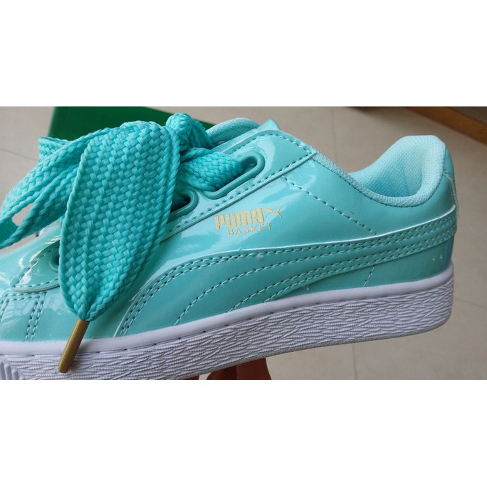 puma suede mint