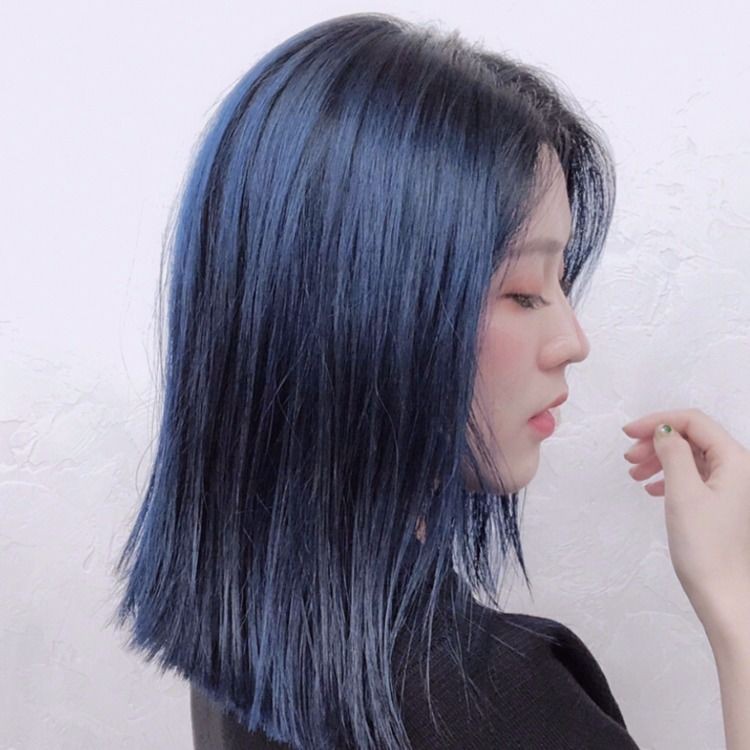 Blue Black Hair Dye Color 2019 Plant Natural Cream Step Coloring At Home Without Fade Shopee Malaysia