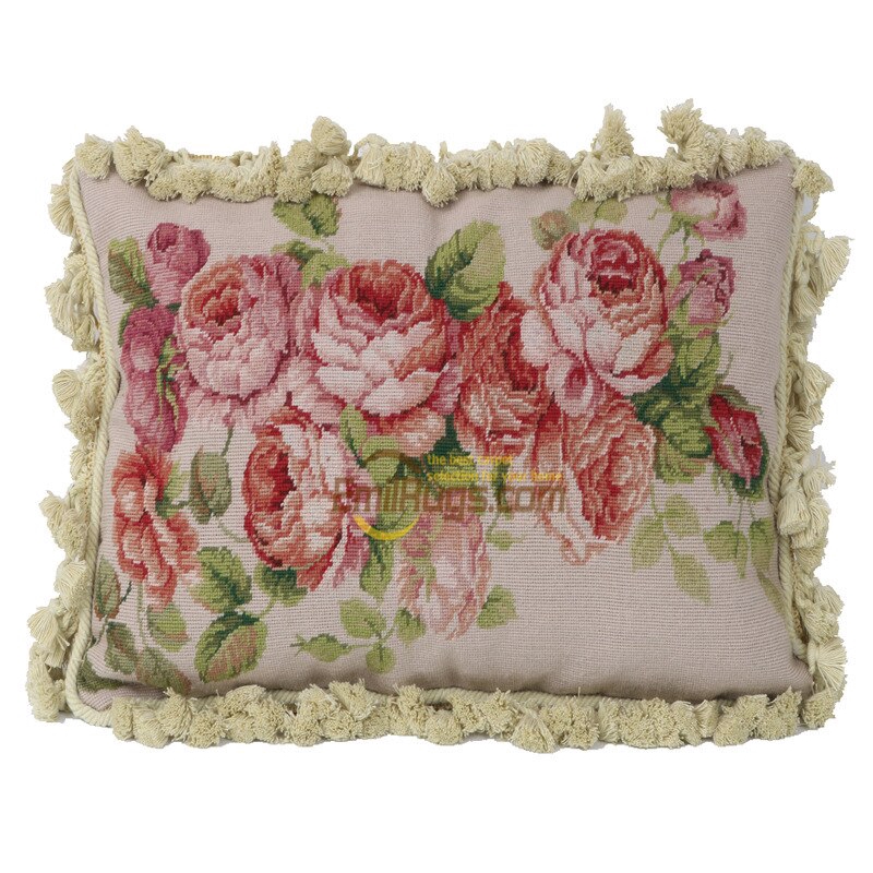 Woolen Needlepoint Cushion Cover Thickening The Scenery Of Nordic