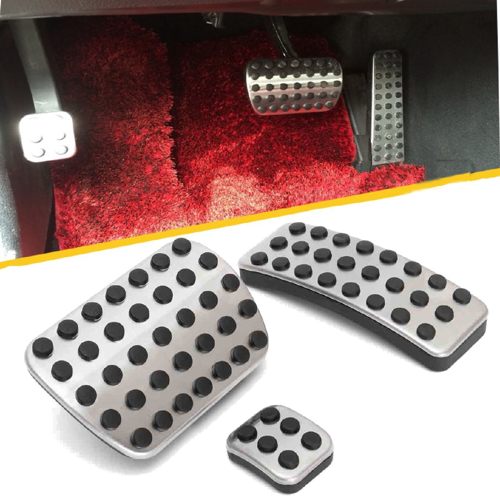 Sport Brake Pedal Pads Cover For Mercedes Benz M GL R Class AMG Stainless Steel