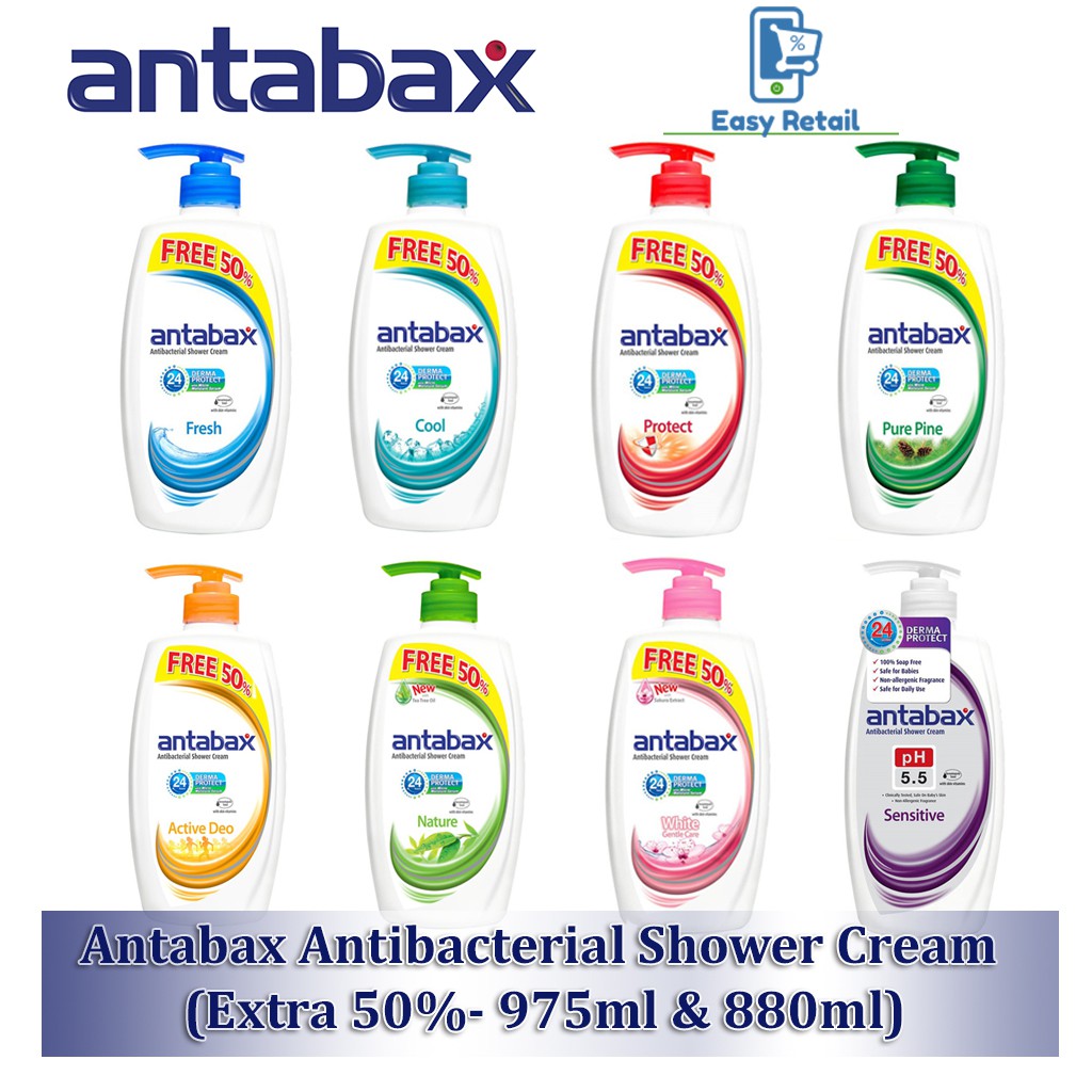 Antabax Antibacterial Shower Cream 975ml/ Sensitive 880ml Shopee Malaysia