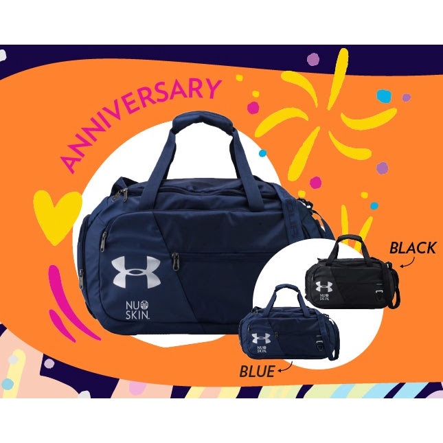 [100 Original & Ready Stock] Under Armour Duffle Bag (Blue) Shopee
