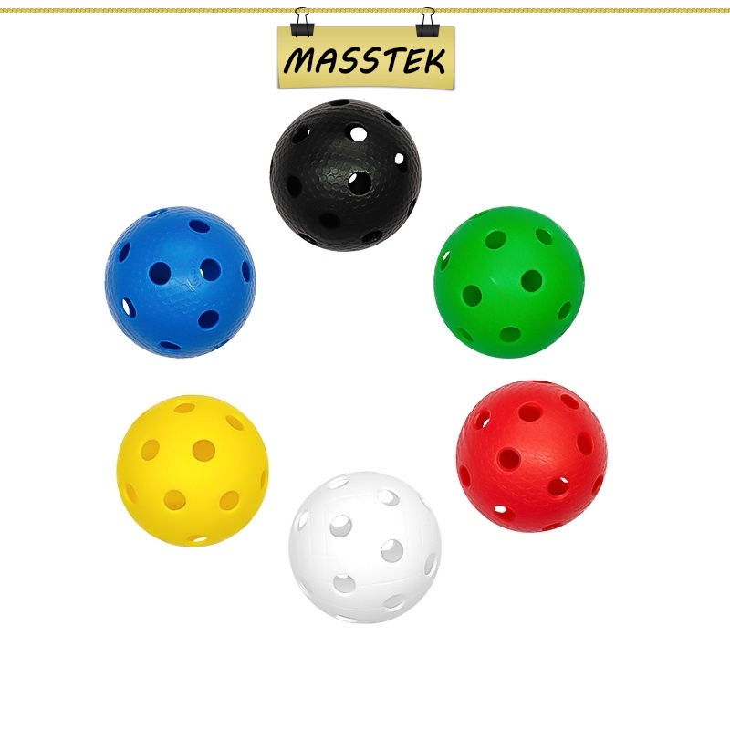 MASSTEK @Johor 1pc Floorball Standard Dimple Grain Floorball Balls 72mm Training Ball Practice Ice Hockey 22149