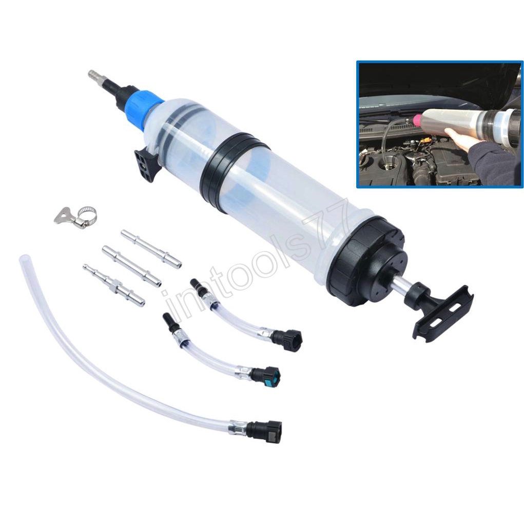 Engine Oil Extractor Pump Fluid Extraction Filling and Extracting Syringe Vacuum 1.5L (JB1500