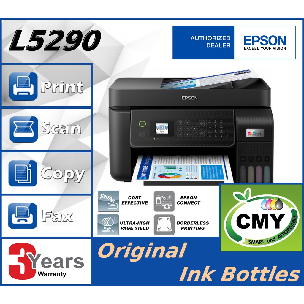 Epson L5190 L5290 WiFi AIO Ink Tank Printer with ADF similar with DCP ...