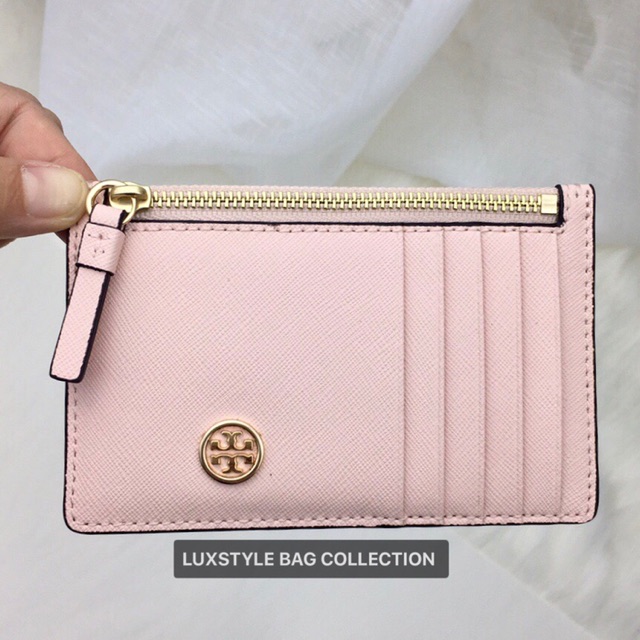 ? Authentic Tory Burch Robinson Slim Card Case Wallet | Shopee Malaysia