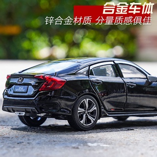 Honda Civic Car Model Simulation Car Civic Accord Alloy Acousto Optic Car Model Children S Boy Toy C本田思域汽车模型仿真轿车思域雅阁合金声光车模儿童男孩玩具crvhuahua6 My21 11 Is Rm33