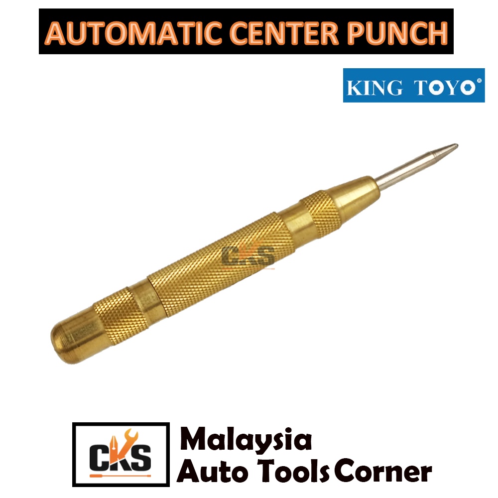 KING TOYO 5" Automatic Center Punch Automatic Spring Loaded Centre