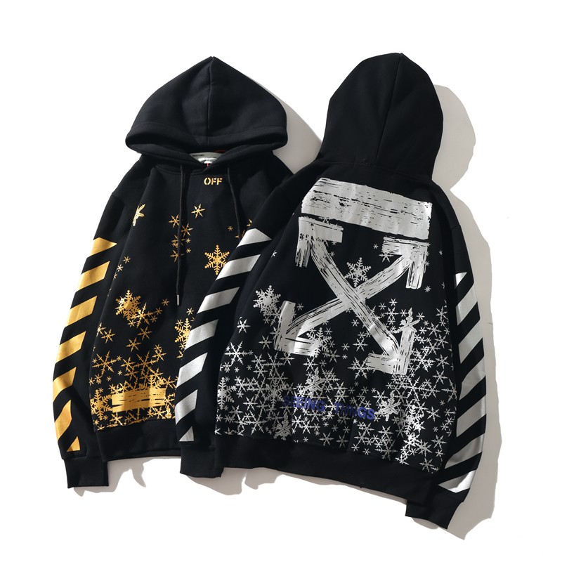 off white snowflake hoodie