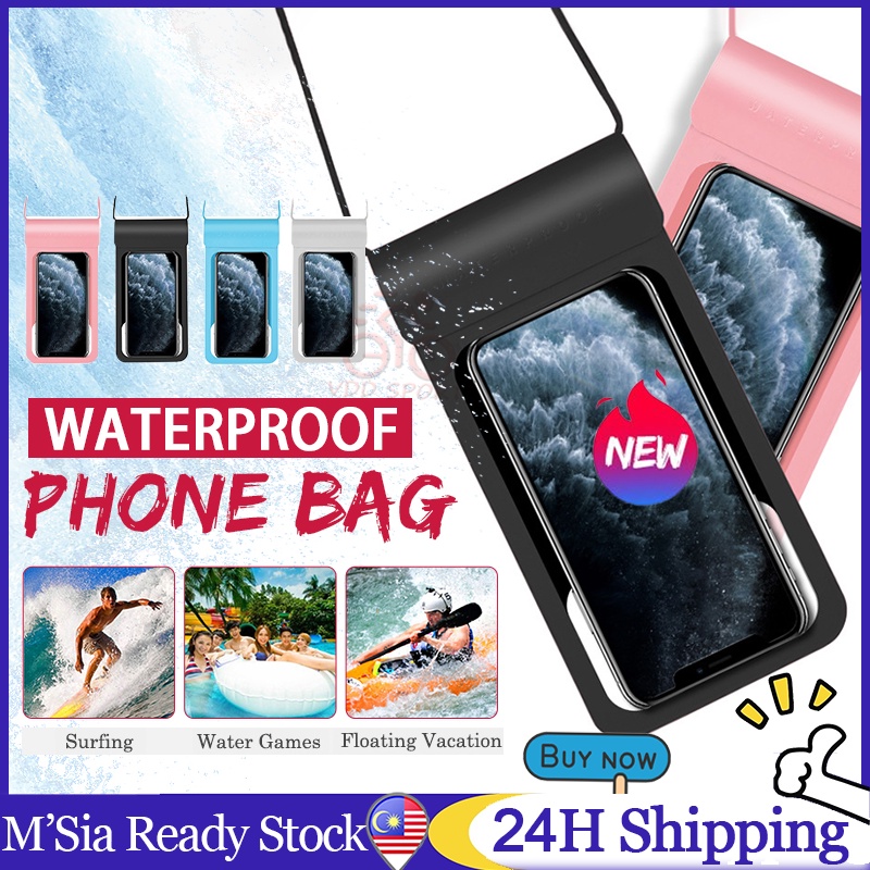 Ready Store Smartphone Waterproof Phone Bag Case Pouch Underwater Swiming Driving Beg Kalis Air Telefon 手机防水袋包