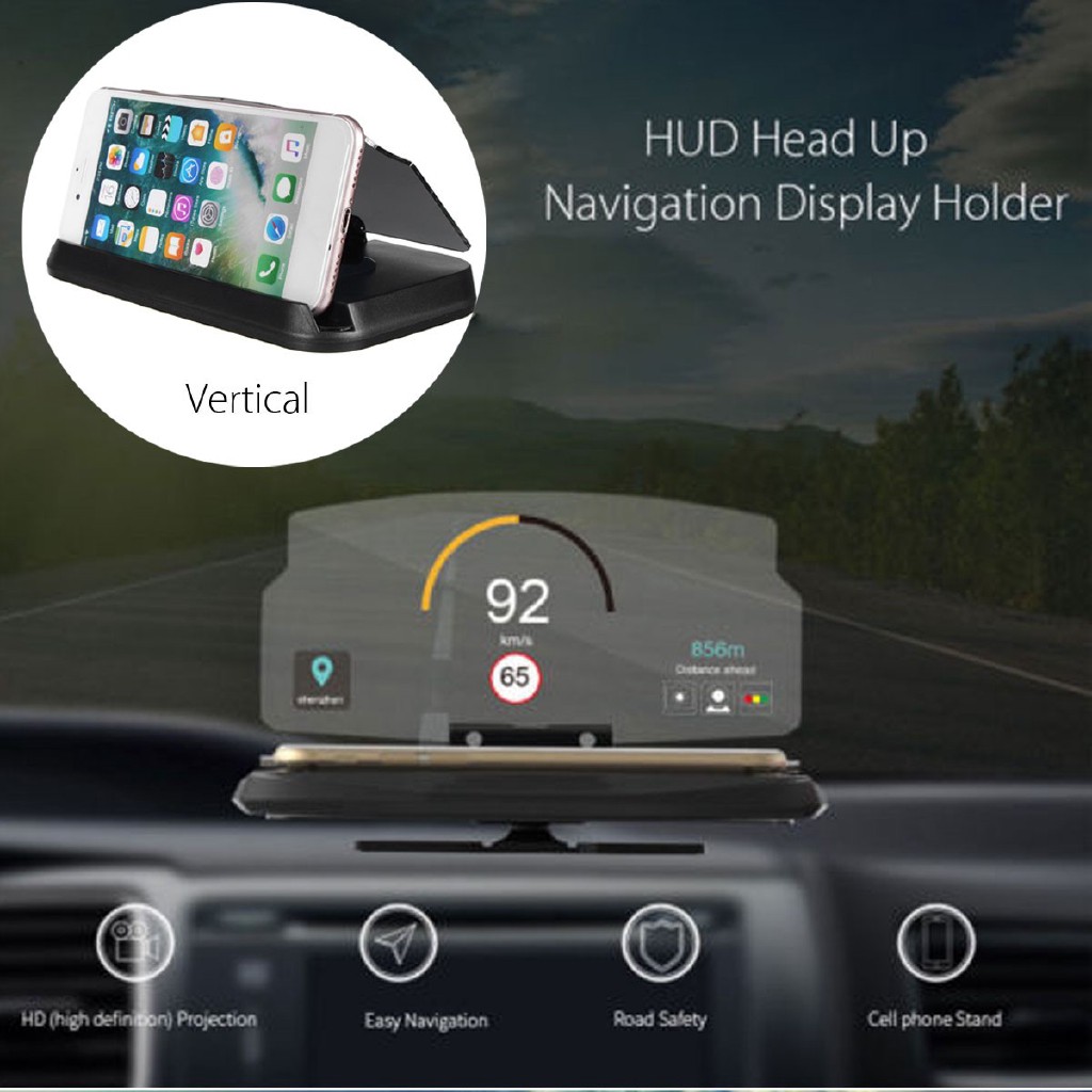 Universal Car Phone GPS Navigation HUD Head Up Projection Display Bracket Holder
