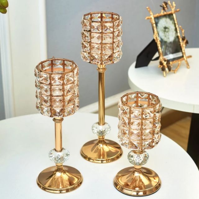 CRYSTAL CANDLE HOLDERS FREE POSTAGE Shopee Malaysia