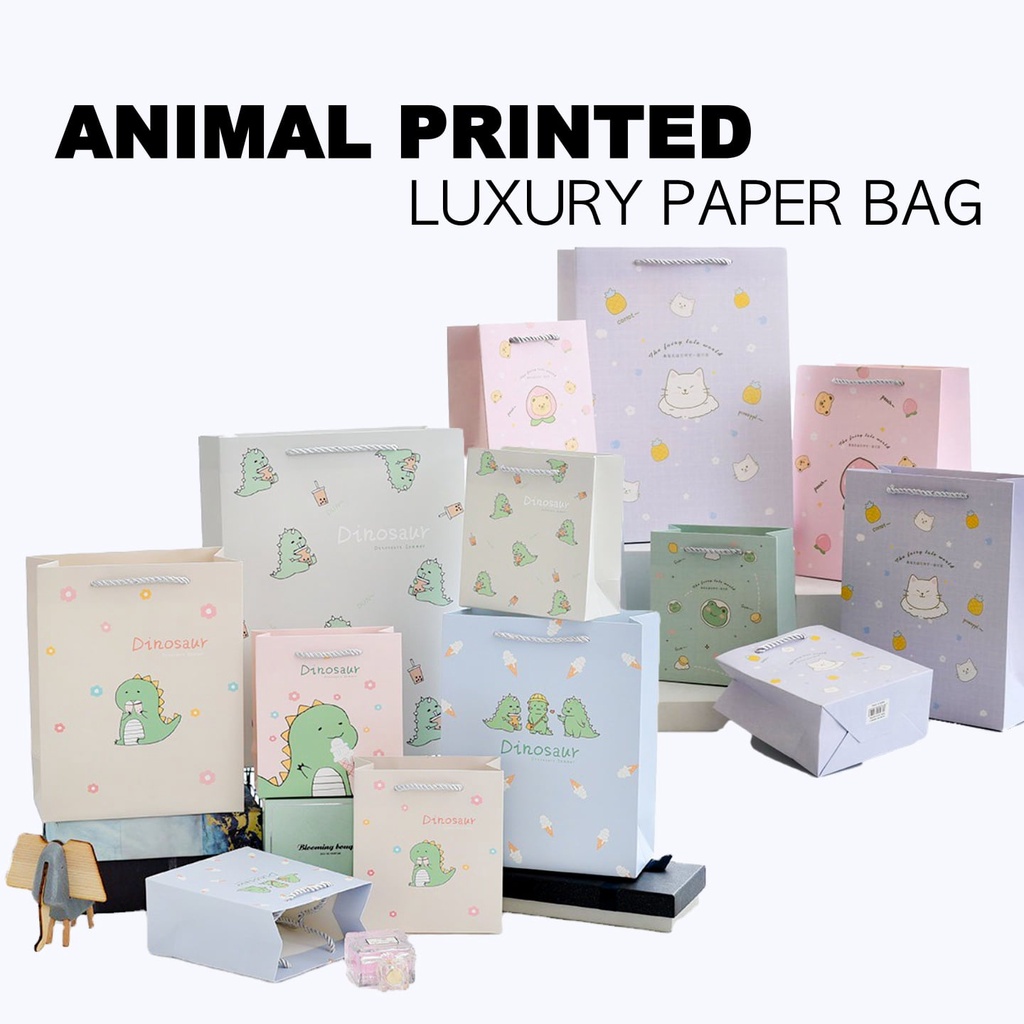 CUTE Cartoon Thick Luxury Paper Bag 4 Sizes / Wishes Paper Bag / Printed  Gift Paper Bag / Exclusive Shopping Bag | Shopee Malaysia