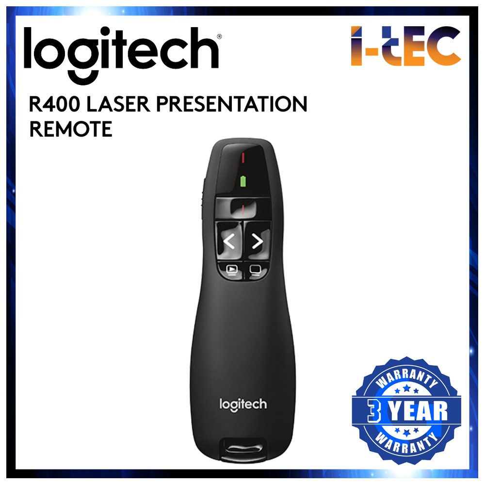 Logitech R400 Laser Presentation Remote Shopee Malaysia