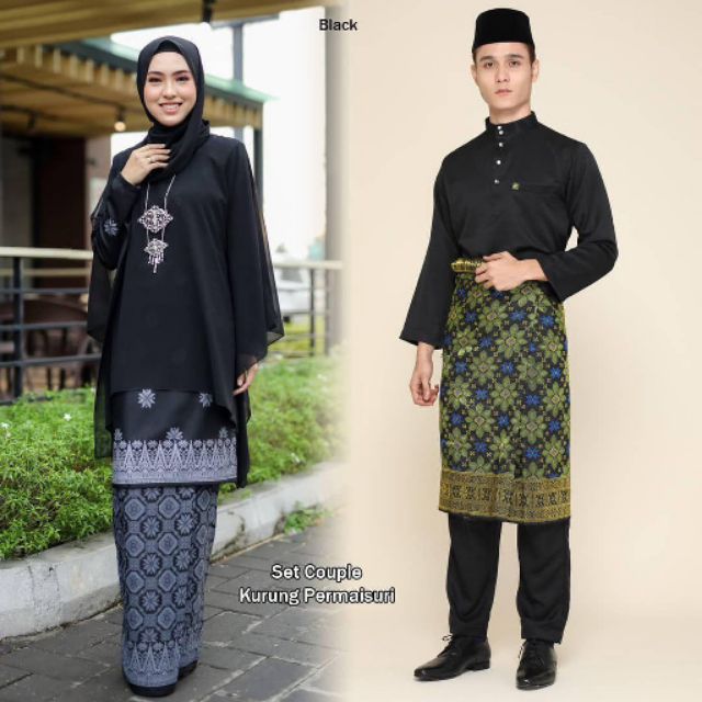 Baju Kurung Songket Hitam