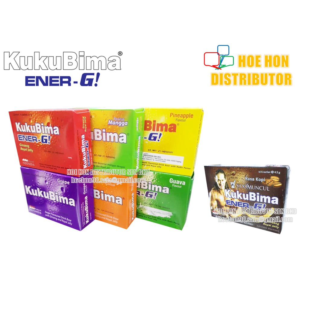Kukubima EnerG Drink / Energy Drink / Power & Stamina Boost Minuman
