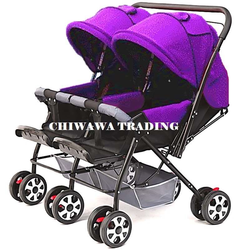 Ultralight Foldable Twin Stroller 2 Baby Double Trolley ...