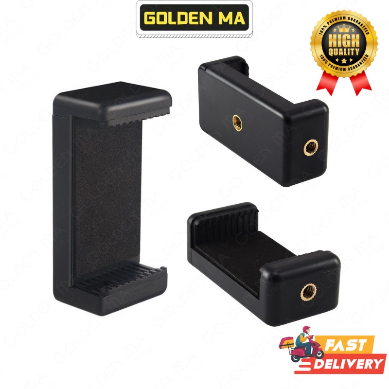 GOLDENMA Tripod Holder Monopod Universal Mobile Phone Holder Mount Clip Bracket Pemegang Berdiri Rak Untuk Smartphone