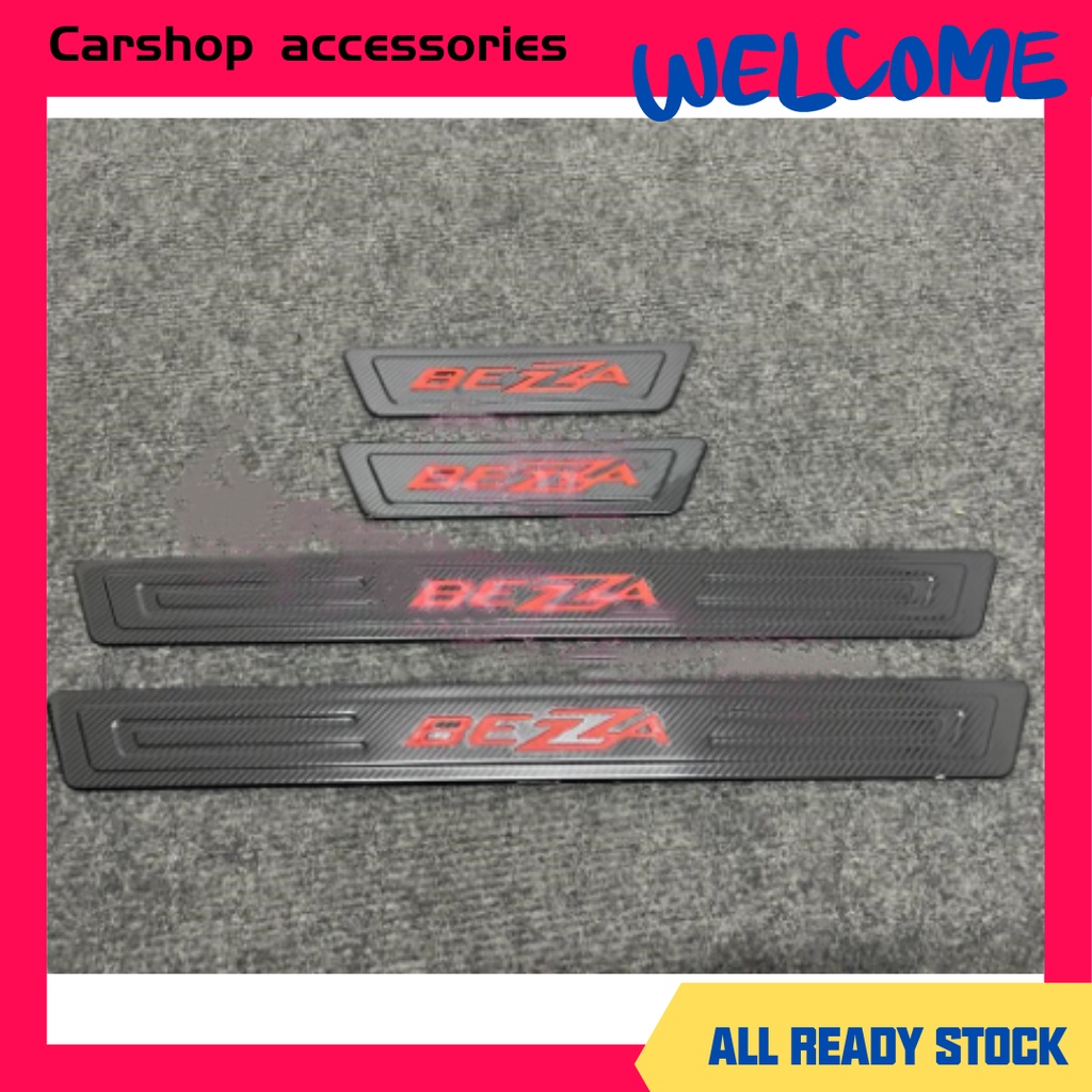 PERODUA BEZZA side sill plate door step side step window step carbon