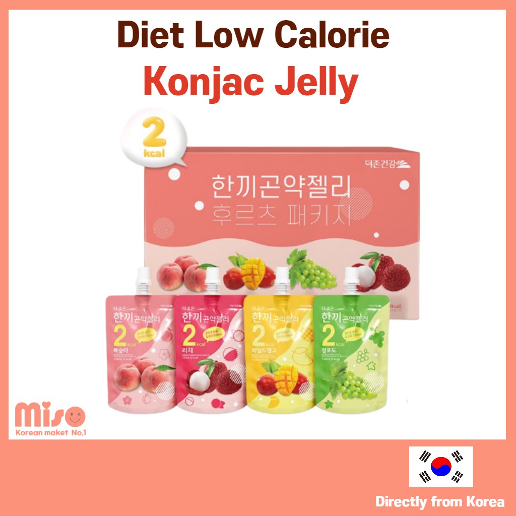 [Duzon Health] Delicious Konjac Jelly  Sugar-free Low calorie Dessert Collagen & Vitamin C Korean Konjac Jelly 28pks