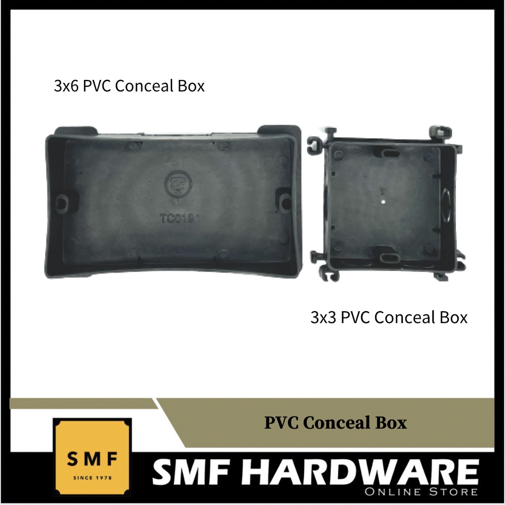 PVC Conceal Box 3x3/3x6 | Shopee Malaysia