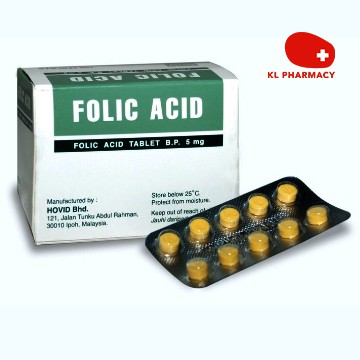 Hovid Folic Acid 5mg Tablet 10x10's | Shopee Malaysia