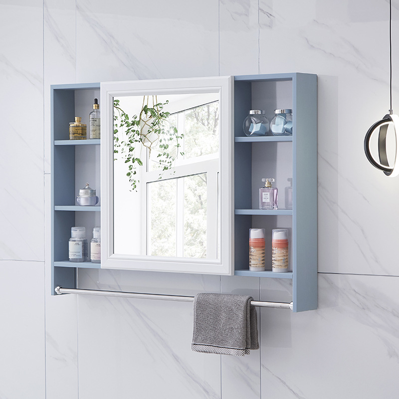 Bathroom Mirror Cabinet Wall-Mounted Bathroom Mirror Cabinet Bathroom ...
