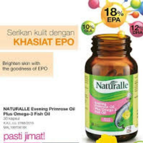 Avon Naturalle Evening Primrose Oil Plus Omega 3 Fish Oil Malaysia