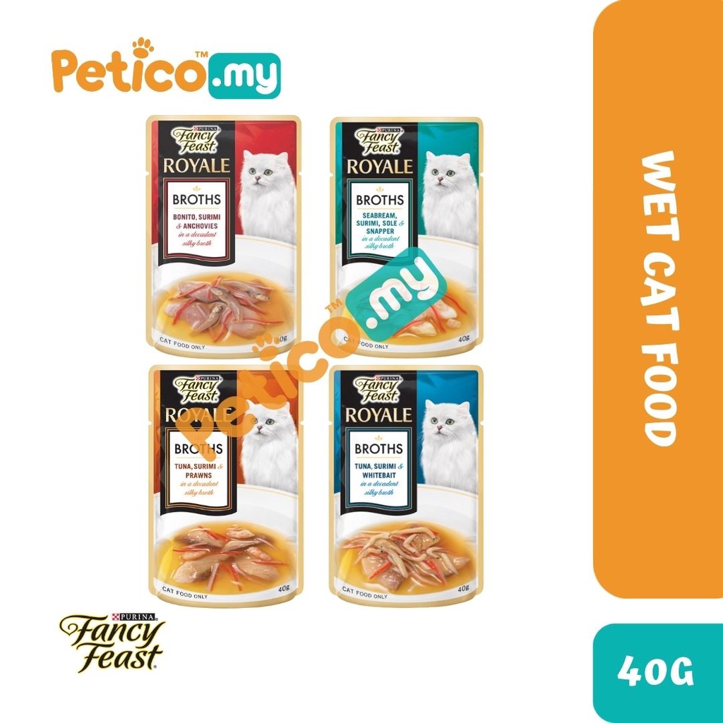 Fancy Feast 40G Wet Cat Food (Anchovy / Sole Sapper / Prawn / Whitebait