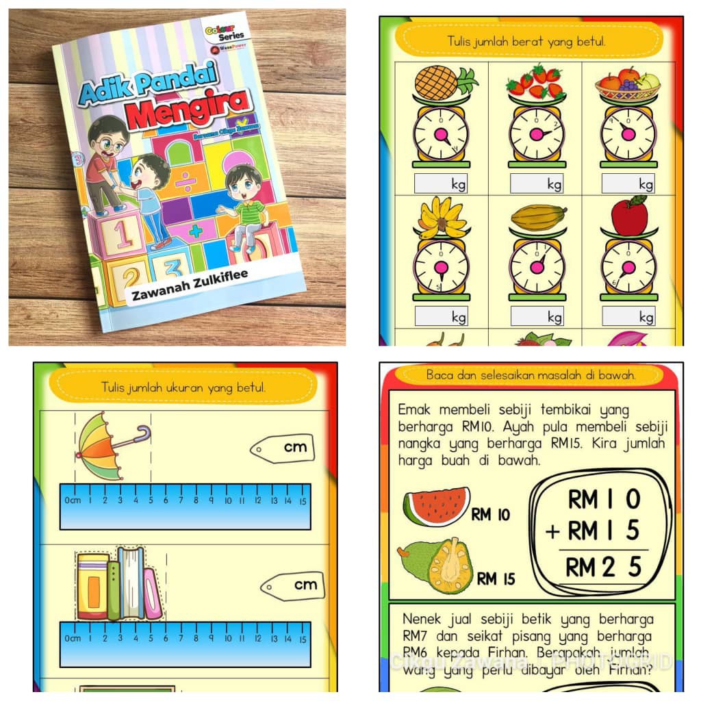 BUKU MATEMATIK PRASEKOLAH ADIK PANDAI MENGIRA | Shopee Malaysia