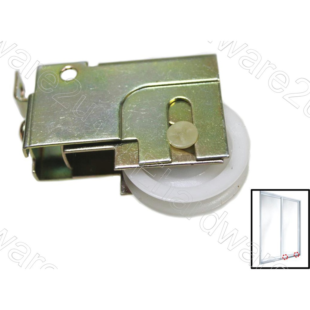 Aluminium Frame Sliding Glass Door Wheel Roller 38mm (004A) Shopee