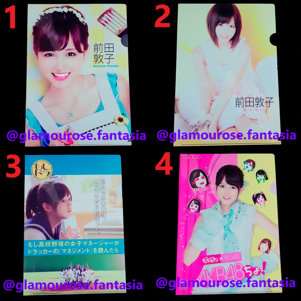 Akb48 Ske48 Jkt48 Folders L Shape Atsuko Maeda Yuko Oshima Minami Takahashi Mayu Watanabe Etc Japan Malaysia Shopee Malaysia