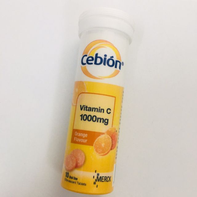 Cebion Vitamin C Effervescent Tablet 1000mg Larut Air 1 Tiub 10 Tablet Shopee Malaysia