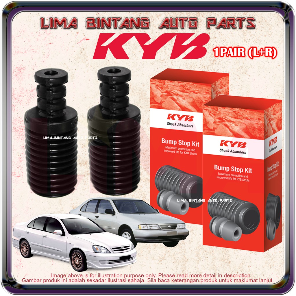 1pair Nissan Sentra B14 N16 Front Rear Absorber Cover Dust Protector With Bush Kayaba Kyb