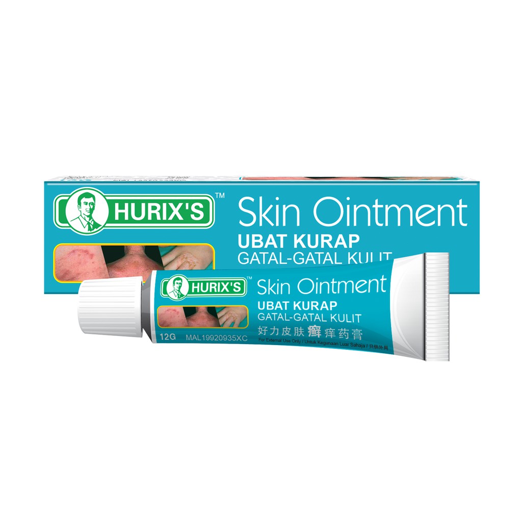 Hurix's Ubat Kurap Gatal-Gatal Kulit ( Skin Ointment) 12gm 