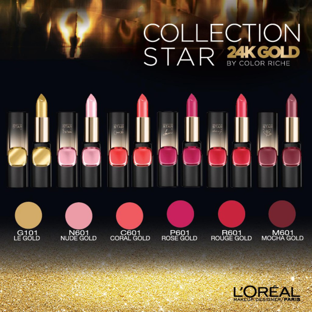 loreal star collection lipstick