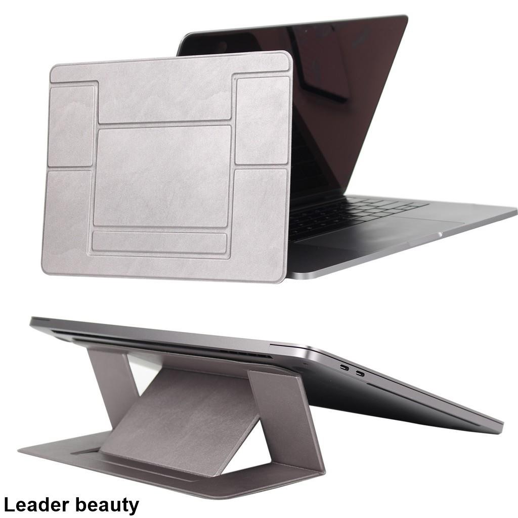 Pu Folding Portable Stand Laptop Bracket Adjustable For Notebook