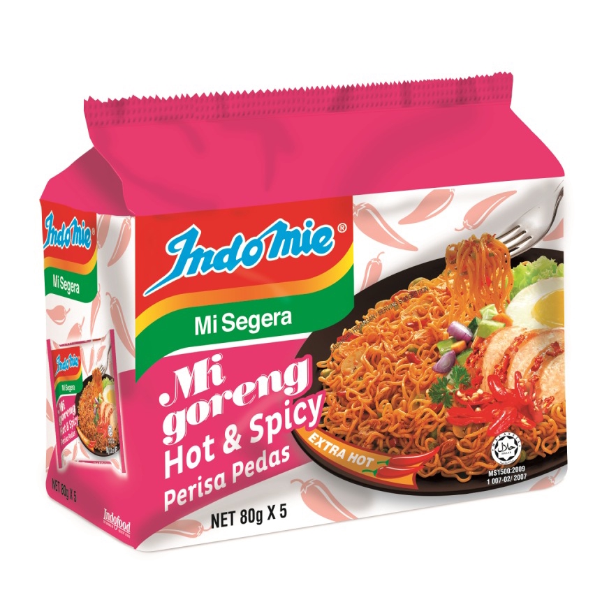 Indomie Mi Goreng Hot & Spicy Fried Noodle (5 x 80g) | Shopee Malaysia