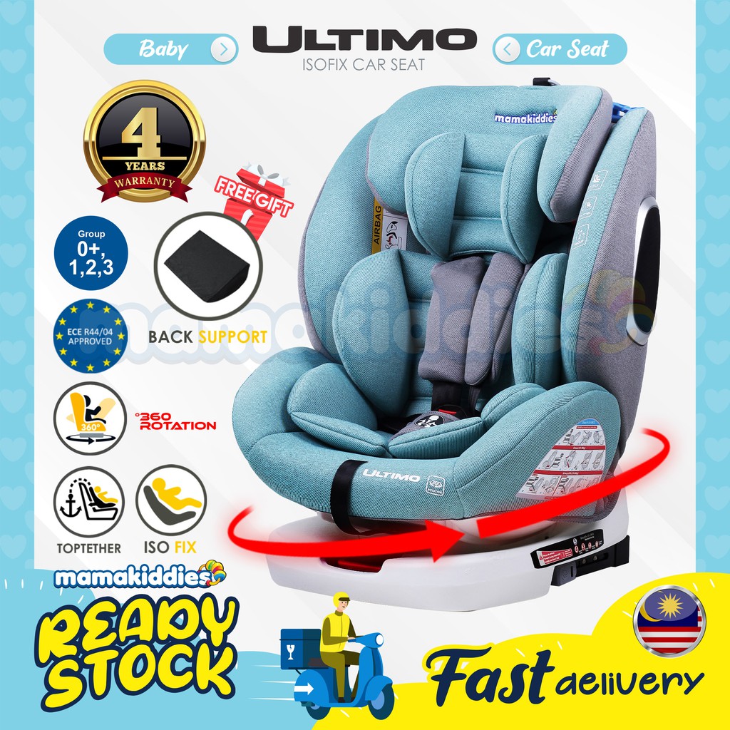 360 spin isofix car seat