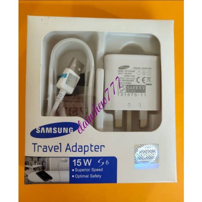 Samsung Original Travel Adapter Set (tested before ship out) Shopee