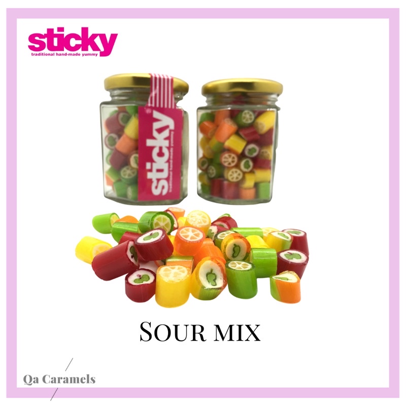 Sticky Candy Sour Mix 120g Gula Gula Sweet Fruits Flavours Handmade Shopee Malaysia 6264