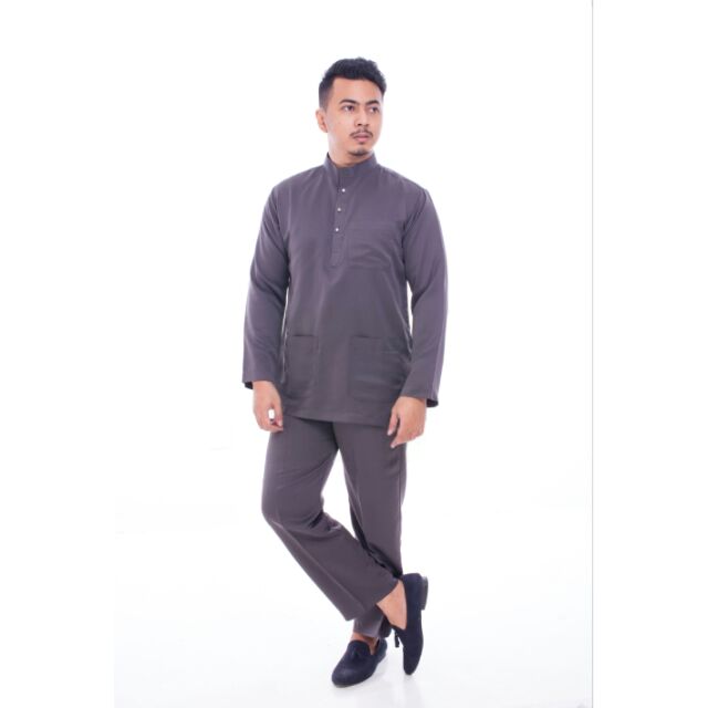 baju melayu slim fit wak doyok