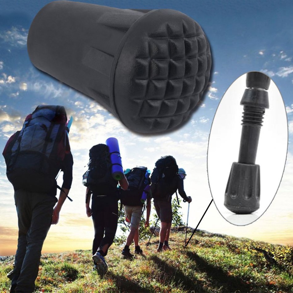 4pcs Replacement Rubber Tips End Hiking Stick Walking Trekking Pole Caps 4cm