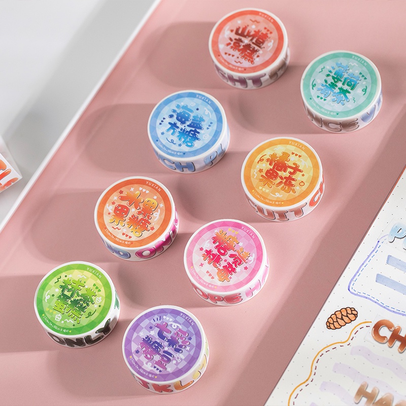 Special oil and paper tape, English alphabet hand account material decorative stickers, mobile