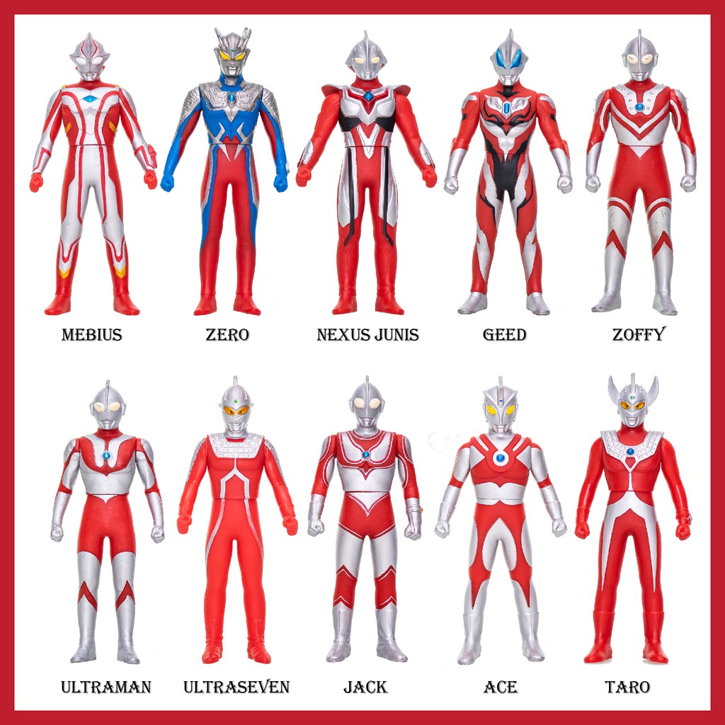 Bandai Pre Loved 14cm Ultraman Ultra Hero Series Seven Jack Ace Taro Mebius Zero Geed Collection Figure Toy Shopee Malaysia